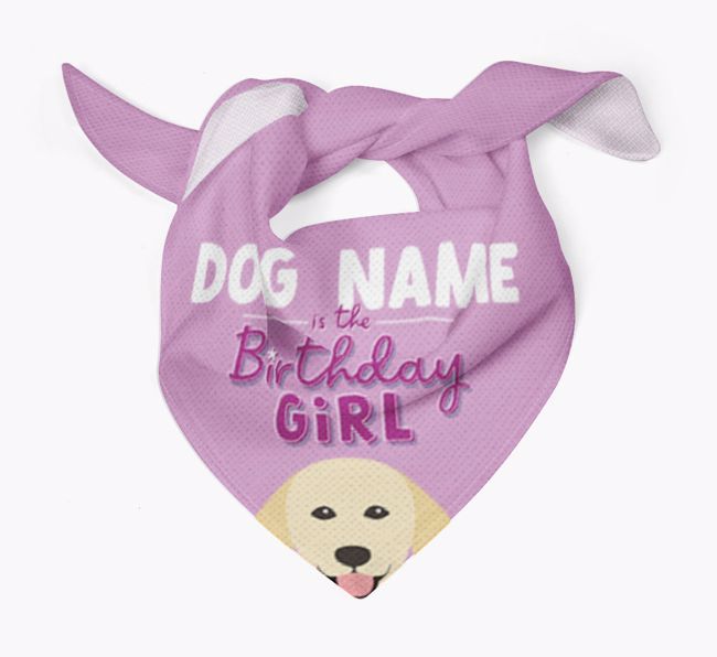 Birthday Girl: Personalized {breedFullName} Bandana